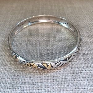 Brighton Jewelry - Brighton Two Tone Bangle Bracelet and Tin Brighton Jewelry - Brighton Two Tone Bangle Bracelet and Tin